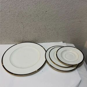 Vintage Mikasa Bone China "Academy" dinner , salad , appetizer Made In Japan.